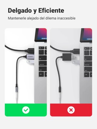 UGREEN Adaptador de Audio USB a Jack 3.5mm