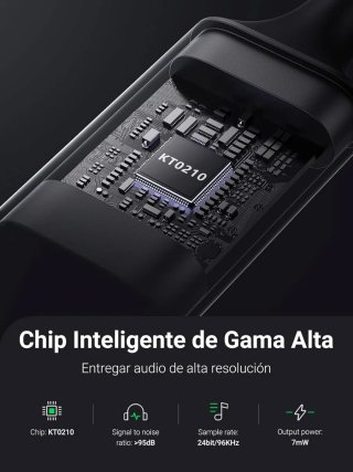 UGREEN Adaptador de Audio USB a Jack 3.5mm