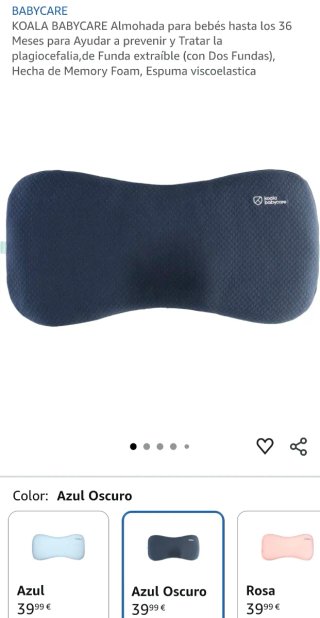 Almohada Bebé Plagiocefalia Koala Babycare