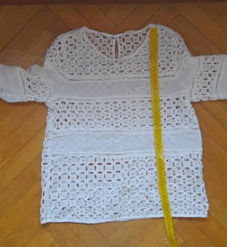 Camisa Oysho calados blanca Talla M