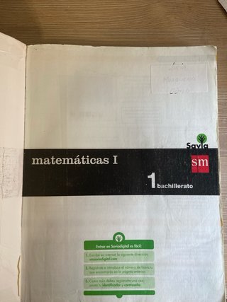 Matemáticas I 1 Bachillerato