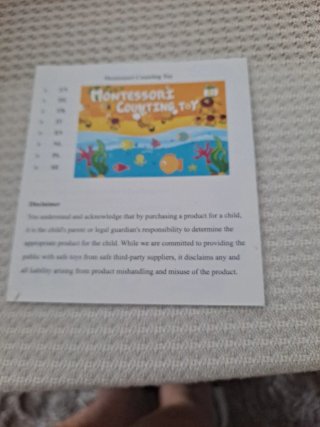 Juego Montessori Contar y Buscar Niños
