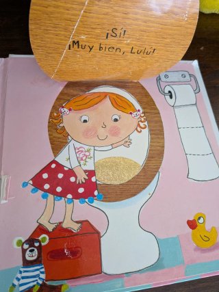 2 libros ¡Voy al baño sola! y el orinal de Lulú