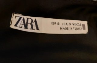 Vestido largo Zara encaje negro