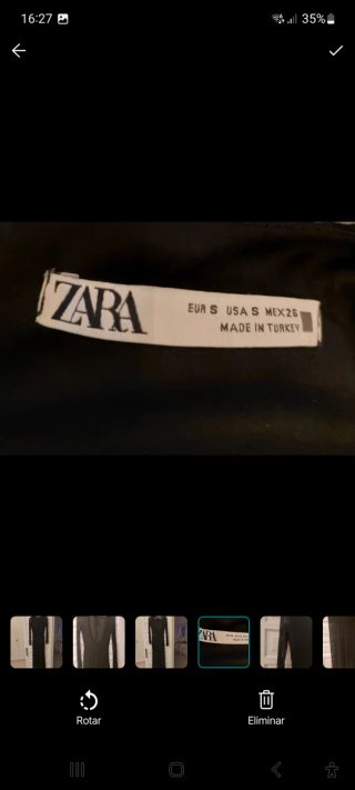 Vestido largo Zara encaje negro