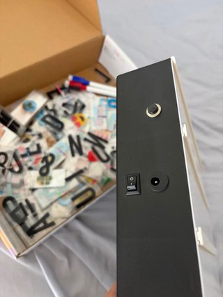 BONNYCO Party Light Box con letras y emojis