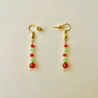 Conjunto collar y pendientes artesanal