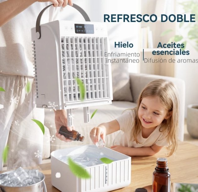 Mini Enfriador de Aire 4 en 1