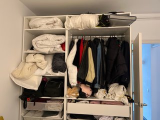 Armario abierto Ikea blanco