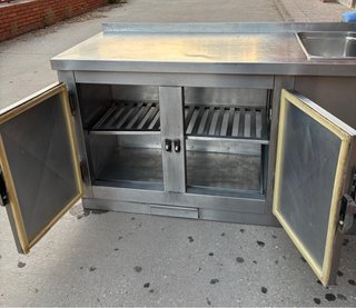 Nevera/Mesa de Trabajo Acero Inox. Profesional