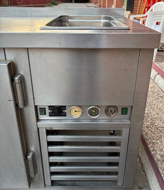 Nevera/Mesa de Trabajo Acero Inox. Profesional