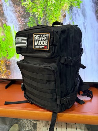 Mochila Táctica Militar 50L Negra Trekking