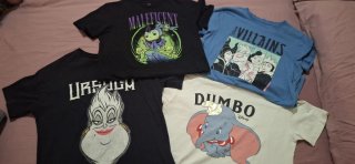 Lote 4 Camisetas Disney Talla M
