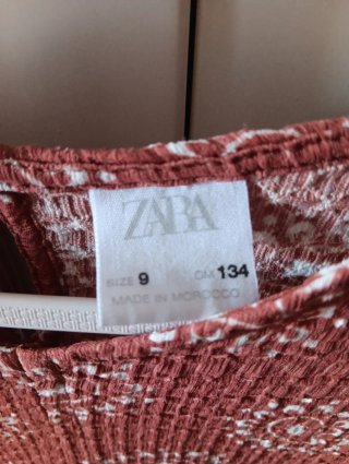 Vestido niña Zara estampado
