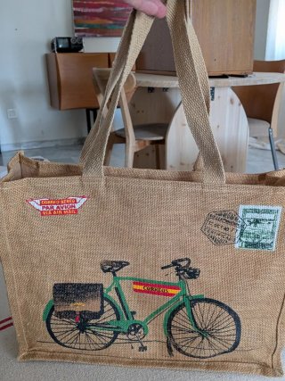 Bolsa de rafia conmemorativa Correos
