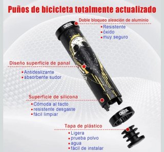 Puños Bicicleta Silicona Antideslizantes