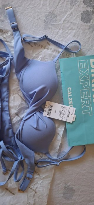 Bikini Calzedonia Azul Claro Talla S Nuevo