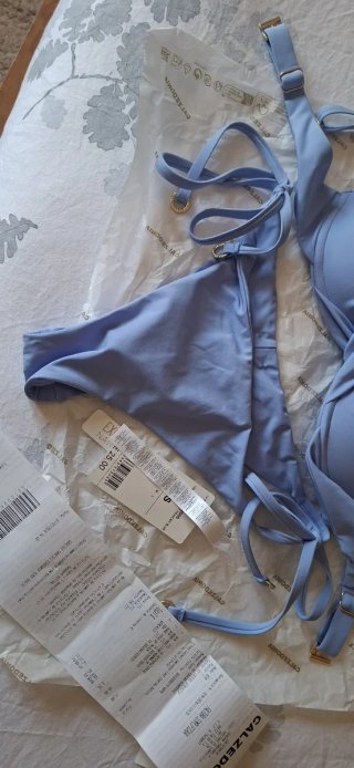 Bikini Calzedonia Azul Claro Talla S Nuevo