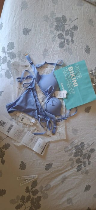 Bikini Calzedonia Azul Claro Talla S Nuevo