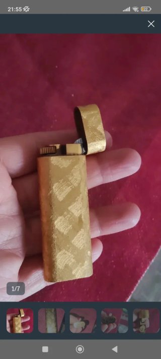 Accendino Cartier Placcato Oro - Fatto in Svizzera
