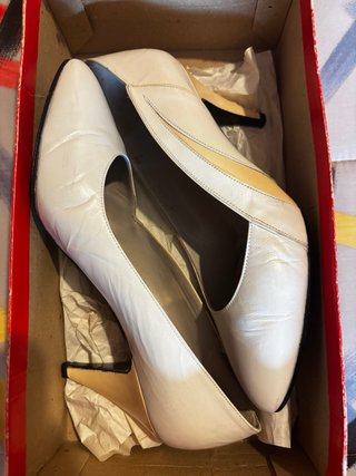 Zapatos vintage beige talla 36