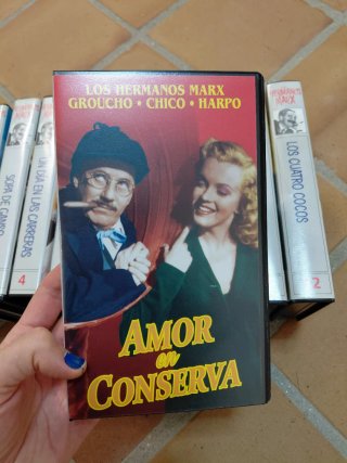 Colección películas VHS Hermanos Marx (Español)