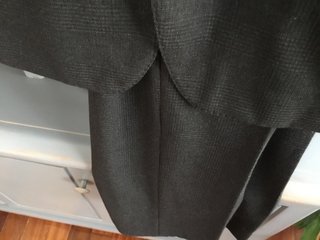 Traje de lana Zara gris/negro + pantalón