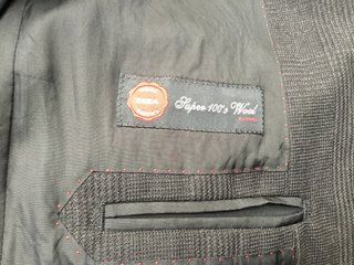 Traje de lana Zara gris/negro + pantalón