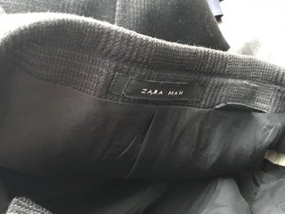Traje de lana Zara gris/negro + pantalón