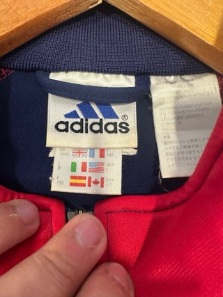 Chaqueta Adidas Retro Azul y Roja