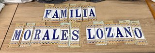 Letras cerámica marca Gayafores 21x7’5 cm
