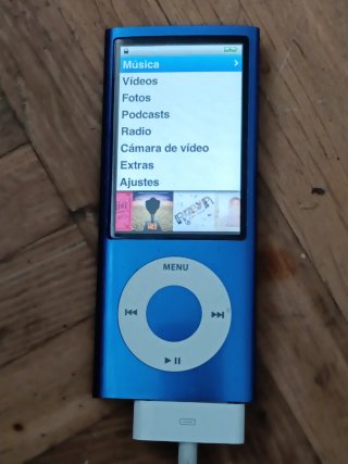 iPod Classic Plata y Azul