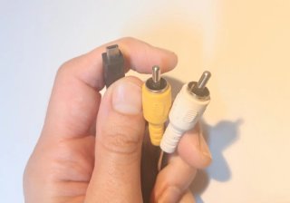 Cavo AV: Mini USB tipo B → RCA (giallo e bianco)