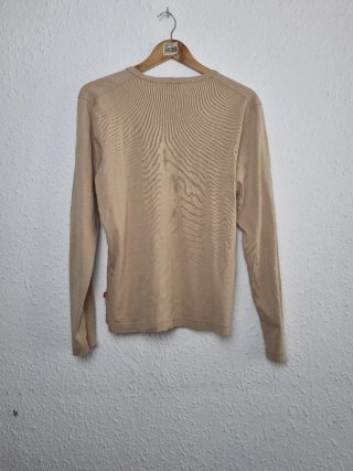 Camiseta beige manga larga