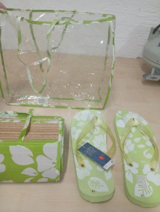 Pack Playa Bolso, Esterilla y Chanclas