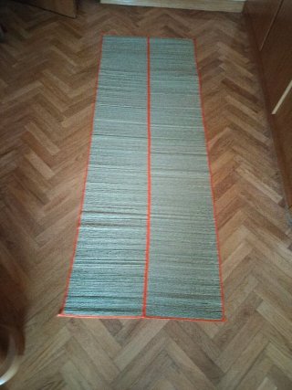 Esterilla plegable tipo bolso naranja