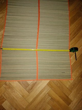 Esterilla plegable tipo bolso naranja