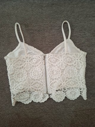 Top encaje blanco