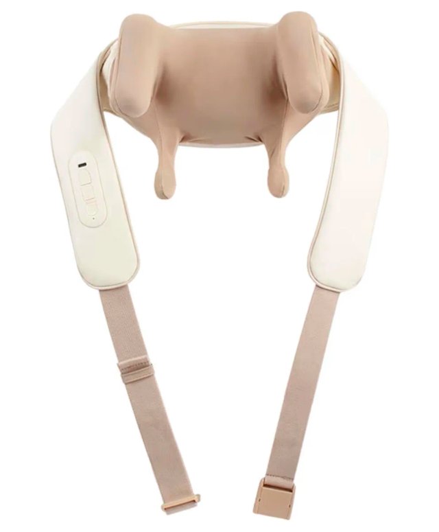 Massaggiatore per spalle e collo beige/marrone