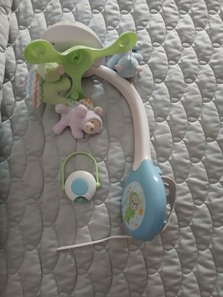 Móvil cuna musical con peluches. Fisher Price.
