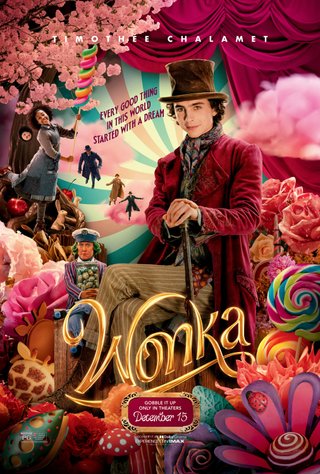 Póster Película Wonka Timothée Chalamet 2023