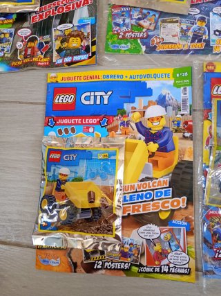 Lote 5 Revistas LEGO City