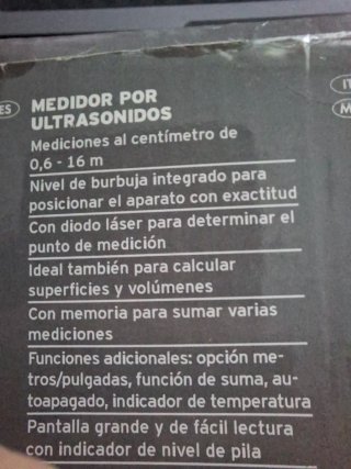 Medidor por ultrasonido