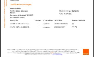 "Sin Abrir" PS5 Digital Edition + Factura orange
