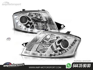 FAROS DELANTEROS LUZ DIURNA LED REAL DRL PARA AUDI TT 8N