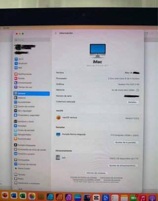 Ordenador Apple iMac Plata