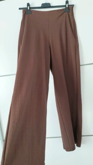 Pantalones Mango Talla XS Marrones