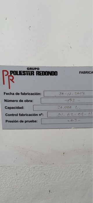 Depósito poliéster como nuevo precio a negociar