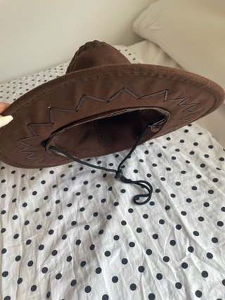 Gorro de vaquero marrón