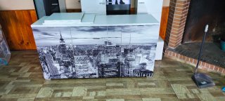 Mueble de Salón Modular Blanco 4 Piezas